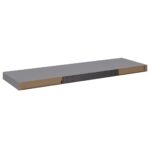 Étagères murales flottantes 4 pcs gris 80x23,5x3,8 cm MDF – Image 6
