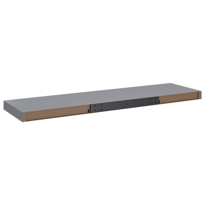 Étagère murale flottante gris 90x23,5x3,8 cm MDF – Image 5