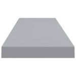 Étagères murales flottantes 2 pcs gris 90x23,5x3,8 cm MDF – Image 4