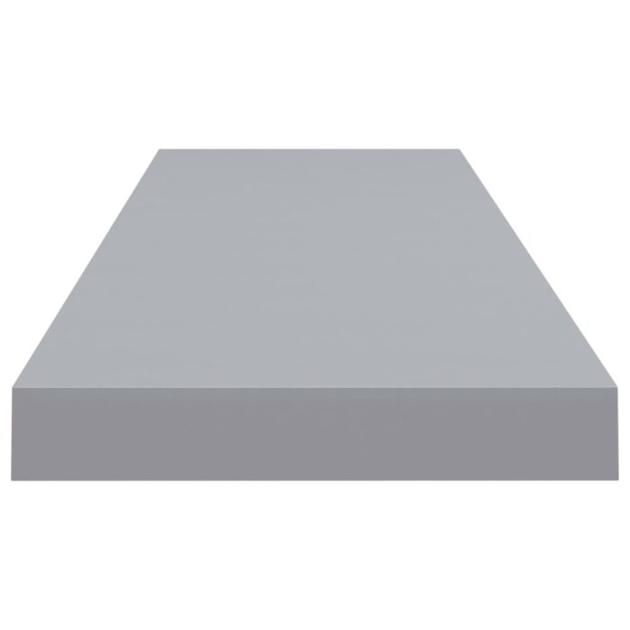 Étagères murales flottantes 4 pcs gris 90x23,5x3,8 cm MDF – Image 4