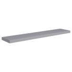 Étagères murales flottantes 4 pcs gris 120x23,5x3,8 cm MDF – Image 2