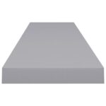 Étagères murales flottantes 4 pcs gris 120x23,5x3,8 cm MDF – Image 4