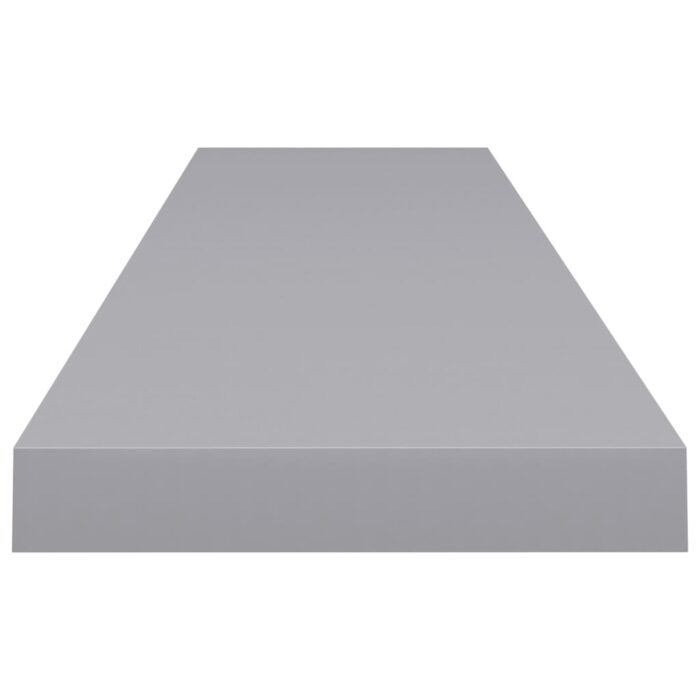Étagères murales flottantes 4 pcs gris 120x23,5x3,8 cm MDF – Image 4
