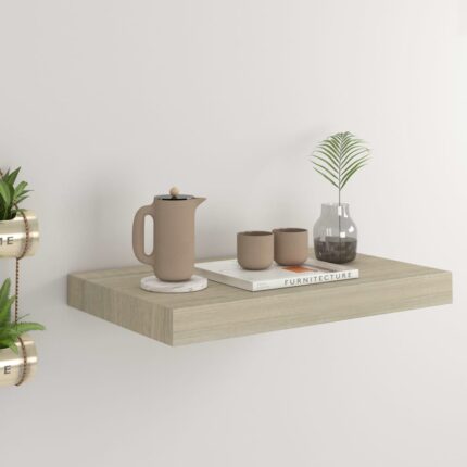 Étagère murale flottante chêne 40x23x3,8 cm MDF