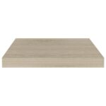 Étagères murales flottantes 2 pcs chêne 40x23x3,8 cm MDF – Image 3