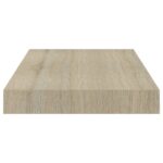 Étagères murales flottantes 2 pcs chêne 40x23x3,8 cm MDF – Image 4