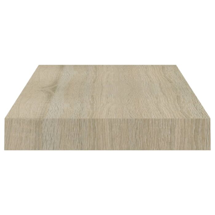 Étagères murales flottantes 2 pcs chêne 40x23x3,8 cm MDF – Image 4