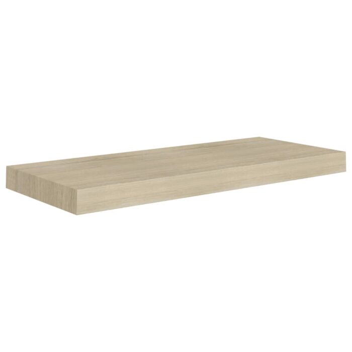 Étagères murales flottantes 4 pcs chêne 60x23,5x3,8 cm MDF – Image 2