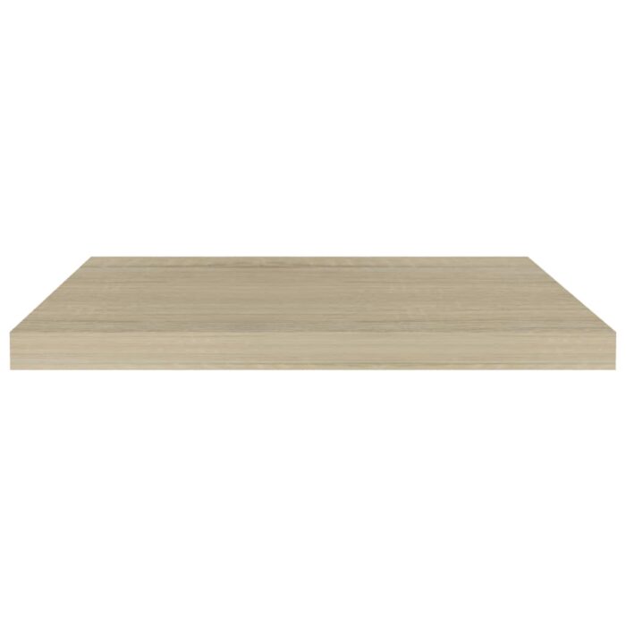Étagères murales flottantes 4 pcs chêne 60x23,5x3,8 cm MDF – Image 3