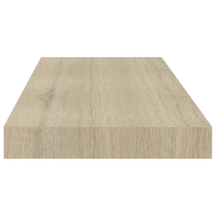 Étagères murales flottantes 4 pcs chêne 60x23,5x3,8 cm MDF – Image 4