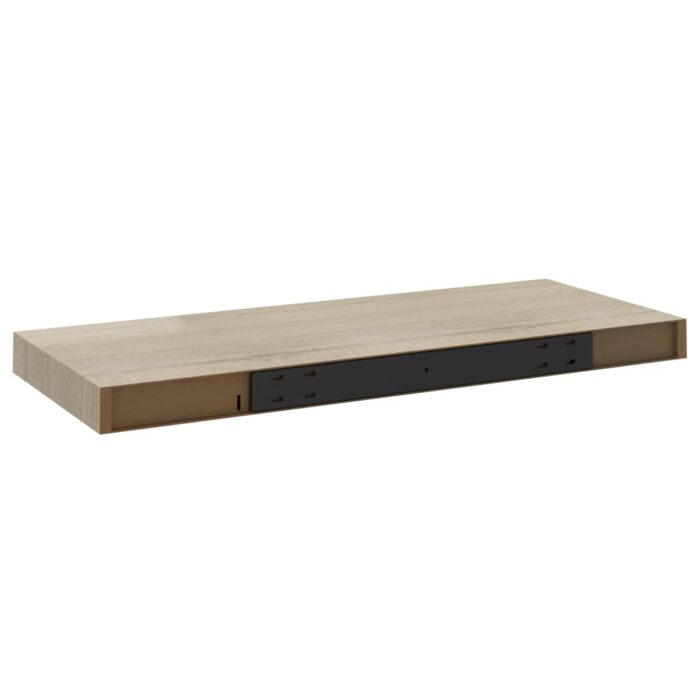 Étagères murales flottantes 4 pcs chêne 60x23,5x3,8 cm MDF – Image 6