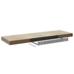 Étagères murales flottantes 2 pcs Chêne 80x23,5x3,8 cm MDF – Image 4