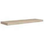 Étagères murales flottantes 2 pcs chêne 90x23,5x3,8 cm MDF – Image 2