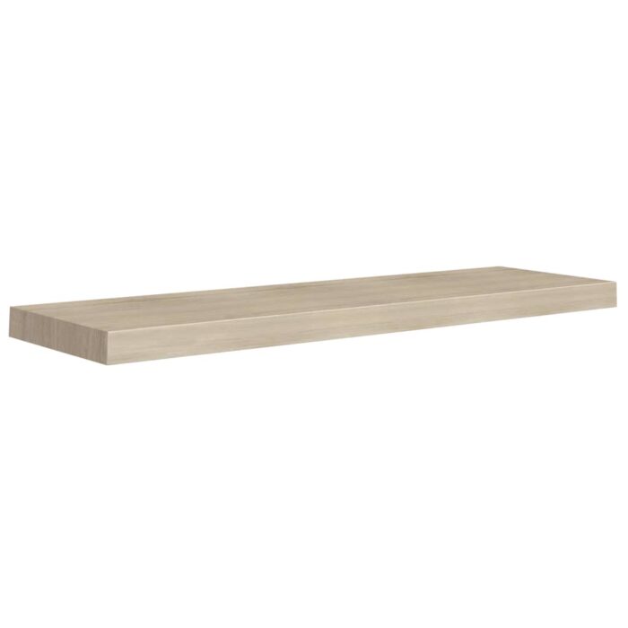 Étagères murales flottantes 2 pcs chêne 90x23,5x3,8 cm MDF – Image 2