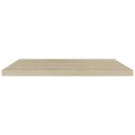 Étagères murales flottantes 2 pcs chêne 90x23,5x3,8 cm MDF – Image 3