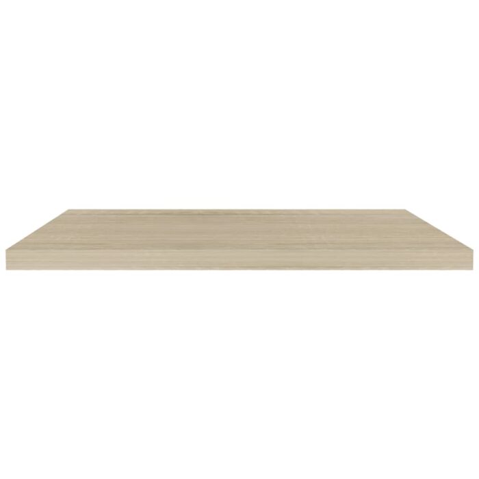 Étagères murales flottantes 2 pcs chêne 90x23,5x3,8 cm MDF – Image 3