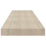 Étagères murales flottantes 2 pcs chêne 90x23,5x3,8 cm MDF – Image 4