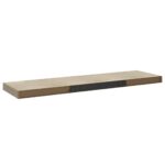 Étagères murales flottantes 2 pcs chêne 90x23,5x3,8 cm MDF – Image 6