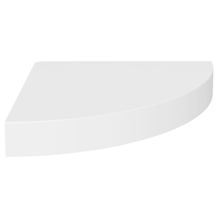 Étagères d'angle flottantes 4 pcs blanc 25x25x3,8 cm MDF – Image 2