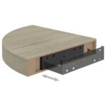 Étagères d'angle flottantes 2 pcs chêne 25x25x3,8 cm MDF – Image 6