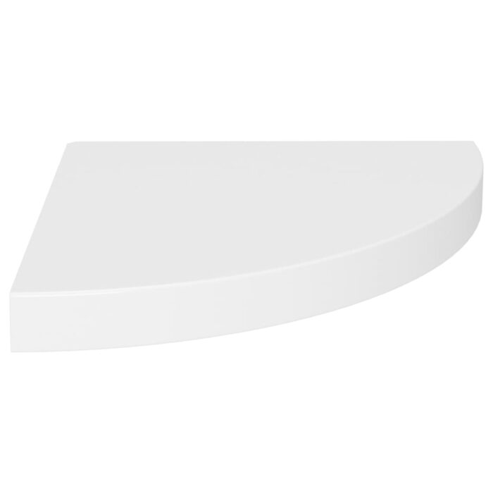 Étagères d'angle flottantes 2 pcs blanc 35x35x3,8 cm MDF – Image 2