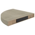 Étagères d'angle flottantes 4 pcs chêne 35x35x3,8 cm MDF – Image 5