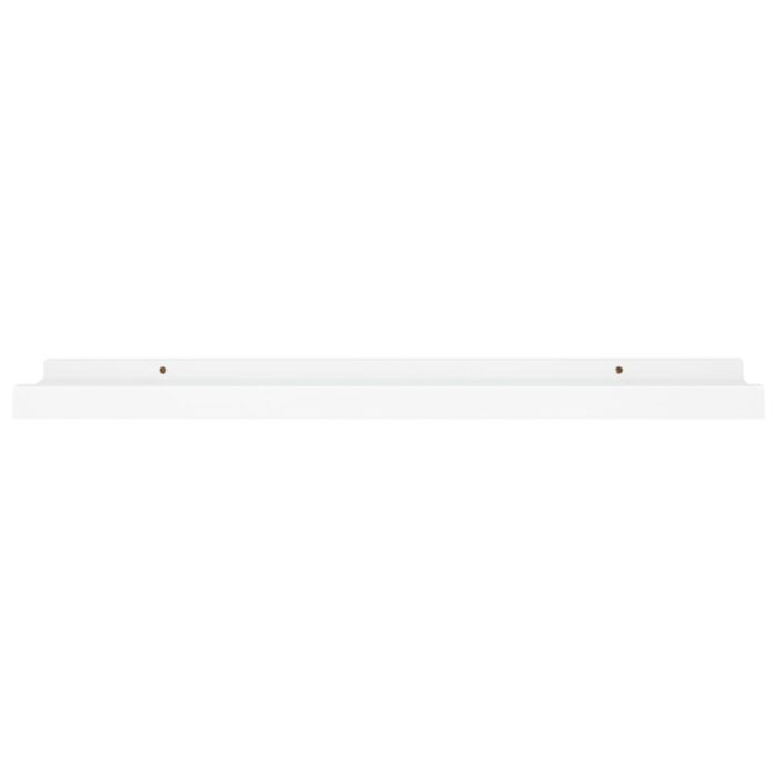 Étagères à rebord pour cadre photo 2 pcs Blanc 60x9x3 cm MDF – Image 2