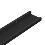 Étagères à rebord pour cadre photo 2 pcs Noir 60x9x3 cm MDF – Image 5