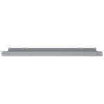 Étagères à rebord pour cadre photo 2 pcs Gris 60x9x3 cm MDF – Image 2