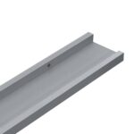 Étagères à rebord pour cadre photo 2 pcs Gris 60x9x3 cm MDF – Image 5