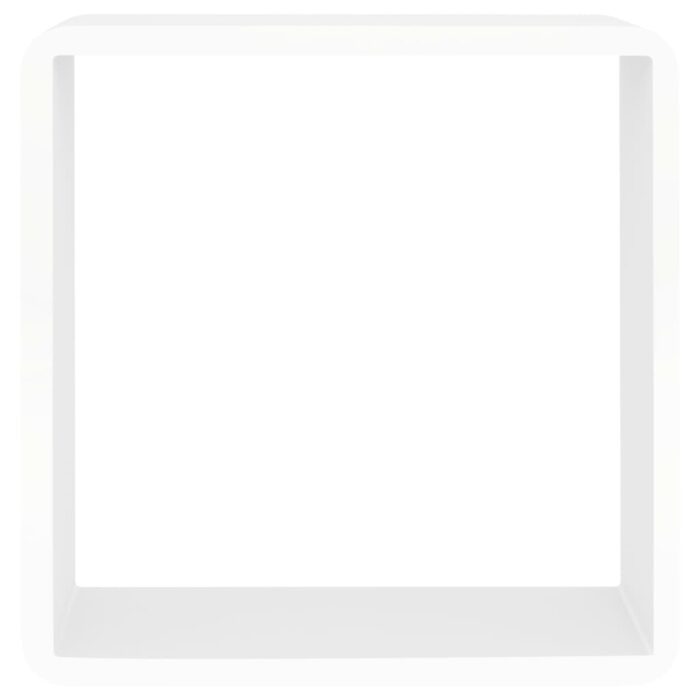 Étagères murales sous forme de cube 3 pcs Blanc MDF – Image 6