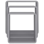 Étagères murales sous forme de cube 3 pcs Gris MDF – Image 4