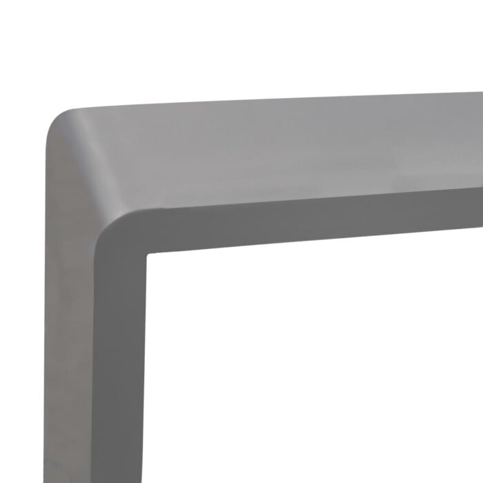 Étagères murales sous forme de cube 3 pcs Gris MDF – Image 8