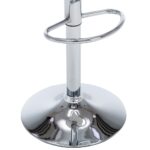 Tabourets de bar 2 pcs blanc similicuir – Image 6