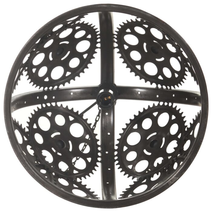 Plafonnier industriel en forme de roue dentée 45 cm E27 – Image 3