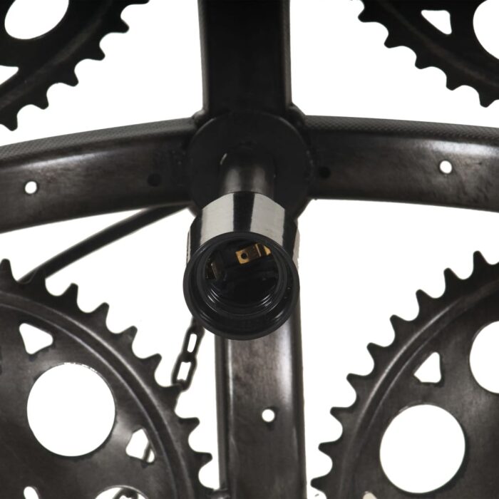 Plafonnier industriel en forme de roue dentée 45 cm E27 – Image 4