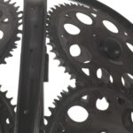 Plafonnier industriel en forme de roue dentée 45 cm E27 – Image 5