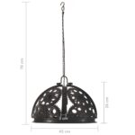 Plafonnier industriel en forme de roue dentée 45 cm E27 – Image 6