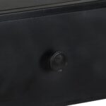 Bibliothèque 80x35x180 cm Bois de manguier brut et fer – Image 4