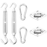 Kit de montage de voile d'ombrage 6 pcs Acier inoxydable