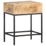 Table d'appoint 40x30x50 cm Bois massif de manguier brut – Image 5