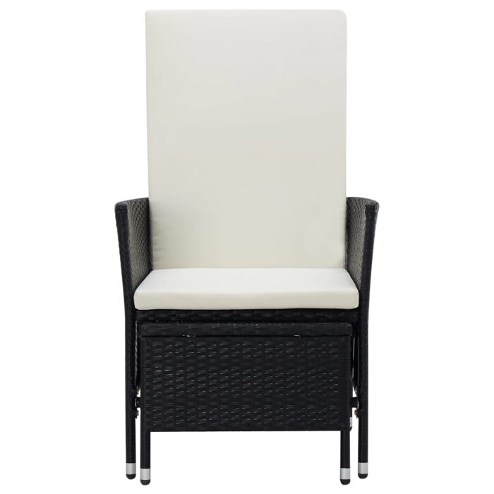 VXL8720286083222_g_en_hd_2.jpg Chaise inclinable de jardin avec coussins Résine tressée Noir – Image 2