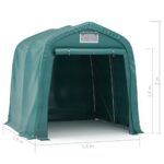 Tente de garage PVC 1,6x2,4 m Vert – Image 9