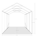 Tente de garage PVC 2,4x3,6 m Vert – Image 8