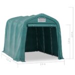 Tente de garage PVC 2,4x3,6 m Vert – Image 9