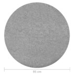 Gazon artificiel avec picots Dia.95 cm Gris Rond – Image 5