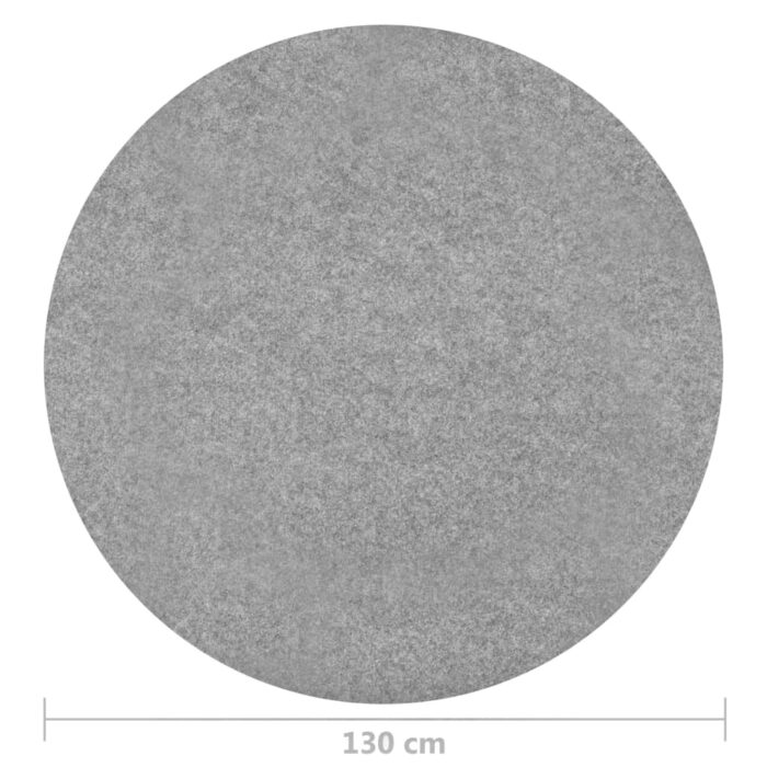 Gazon artificiel avec picots Dia.130 cm Gris Rond – Image 5