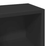 Armoires à CD 2 pcs Noir 21x16x93,5 cm Aggloméré – Image 6
