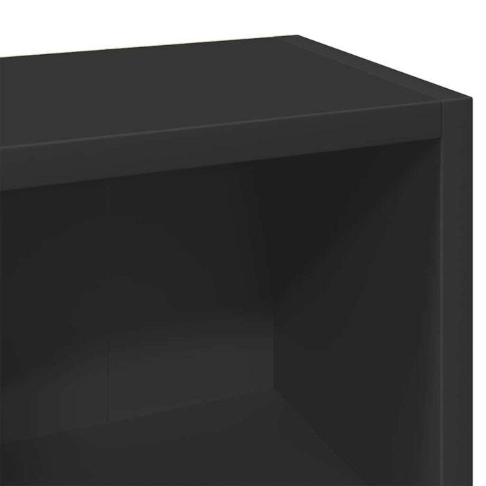 Armoires à CD 2 pcs Noir 21x16x93,5 cm Aggloméré – Image 6
