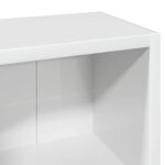 Armoires à CD 2 pcs Blanc brillant 21x16x93,5 cm – Image 6